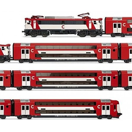 Tren de RENFE coches doble - ELECTROTREN - 3450 - ESCALA H0.